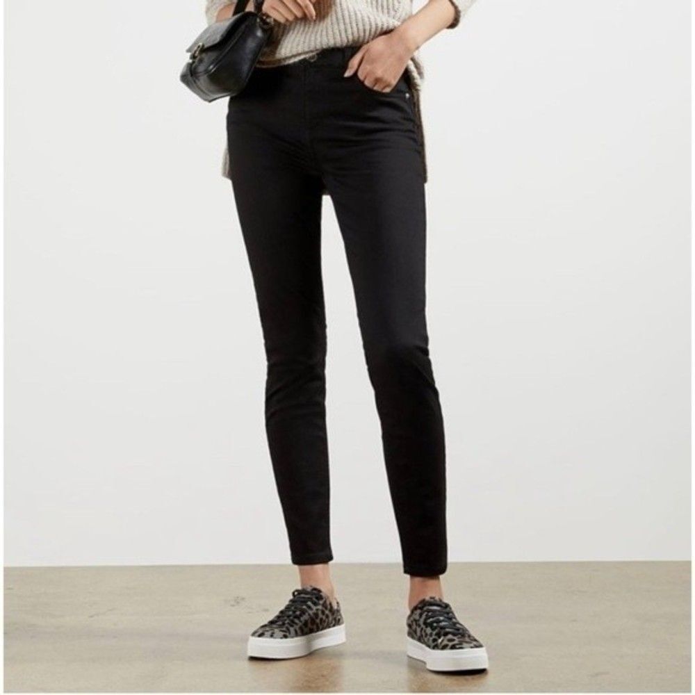 Ted Baker Alesias Black Classic Skinny High Rise Jeans US 25